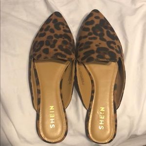 Shein cheetah print mules